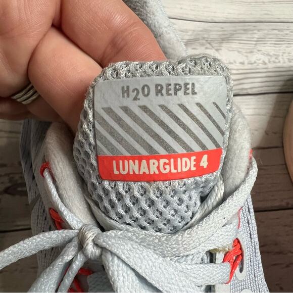 Nike Lunarglide 4 Blue Running Shoes  Size 10 - Picture 10 of 11